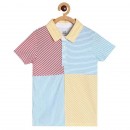 Miniklub Polo Tee - Red/Blue/Yellow, 4-5yr